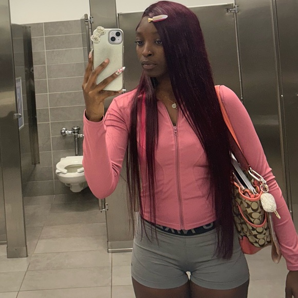 Elegant Straight #99J 5x5 Closure Wig - Picture 7 of 7